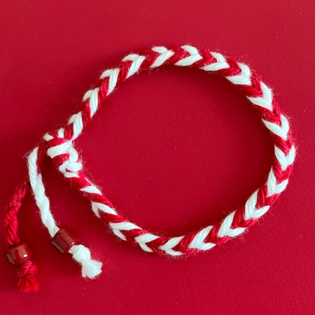 martenitsa bracelet red and white 2023