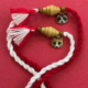 martenitsa bracelet with cat face wooden bead